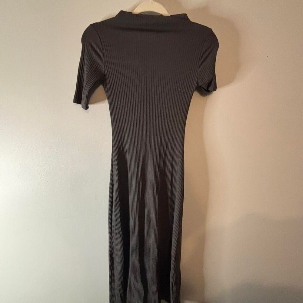 Zara Women's Grey and Black Dress
